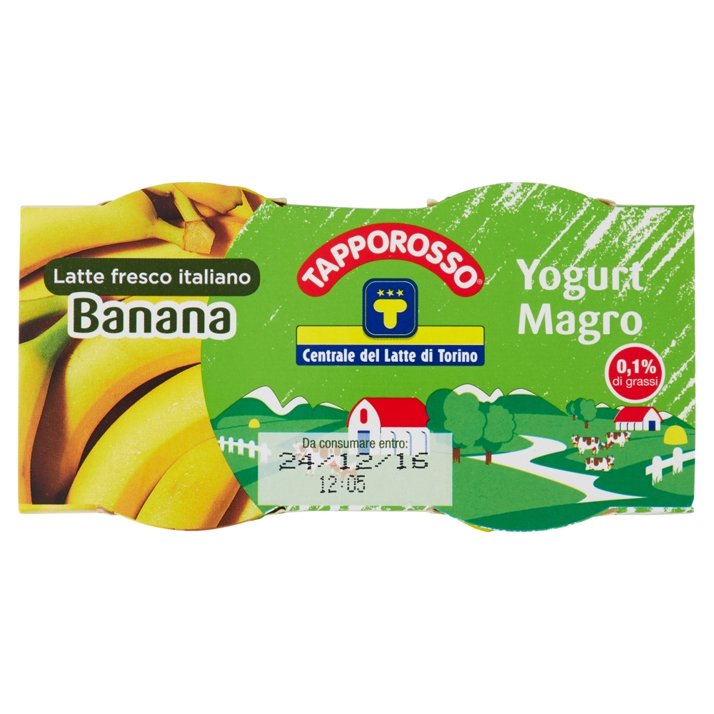 Yogurt Magro alla Banana, 2x125 g
